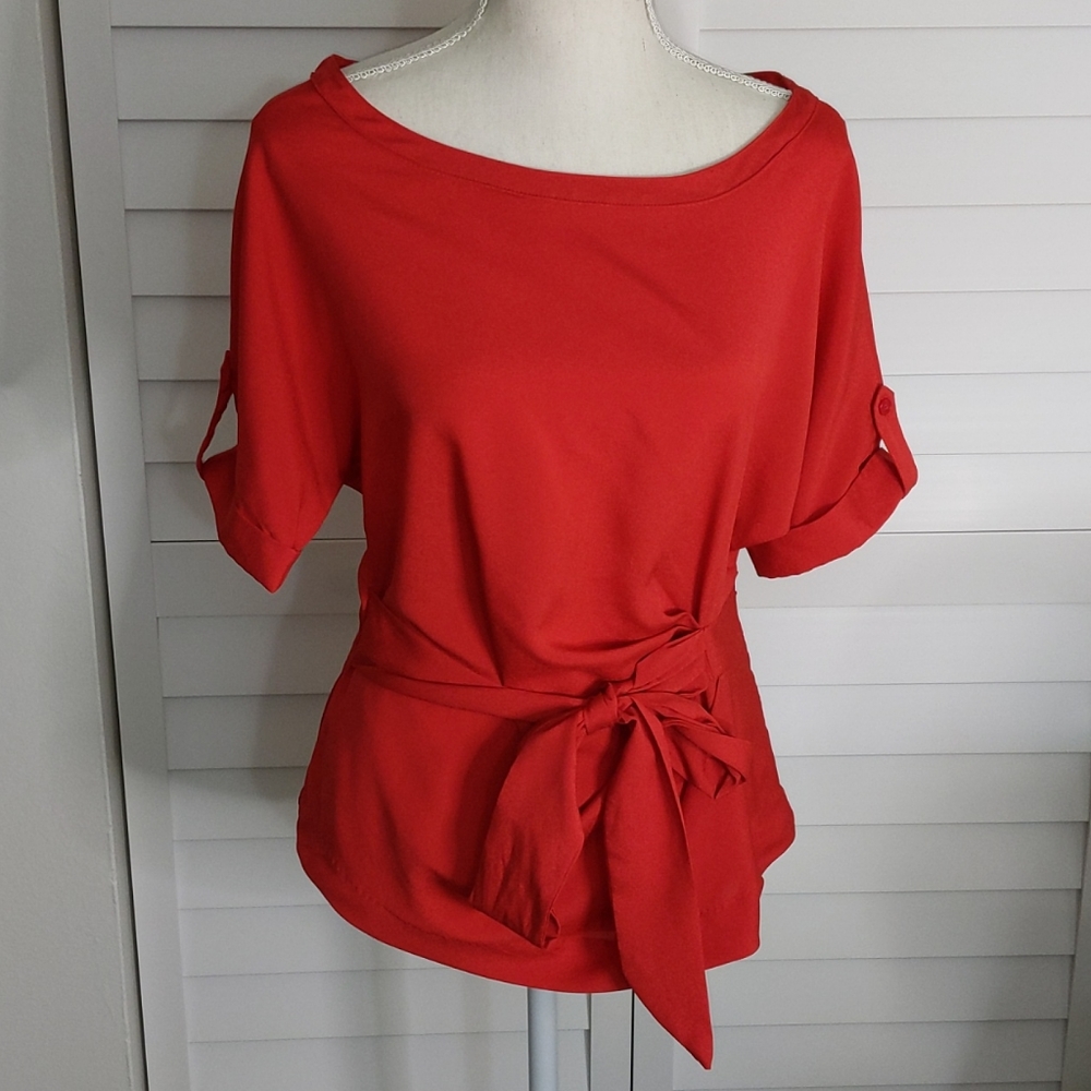 New York & Company off red blouse